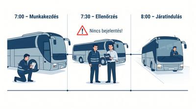 A késői NAV-bejelentés milliós bírságot is hozhat: Nem a volán mögé üléssel kezdődik a munka
