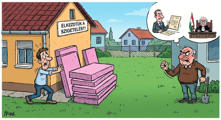 Utólagos hőszigetelés: Átnyúlhat a szomszédba?