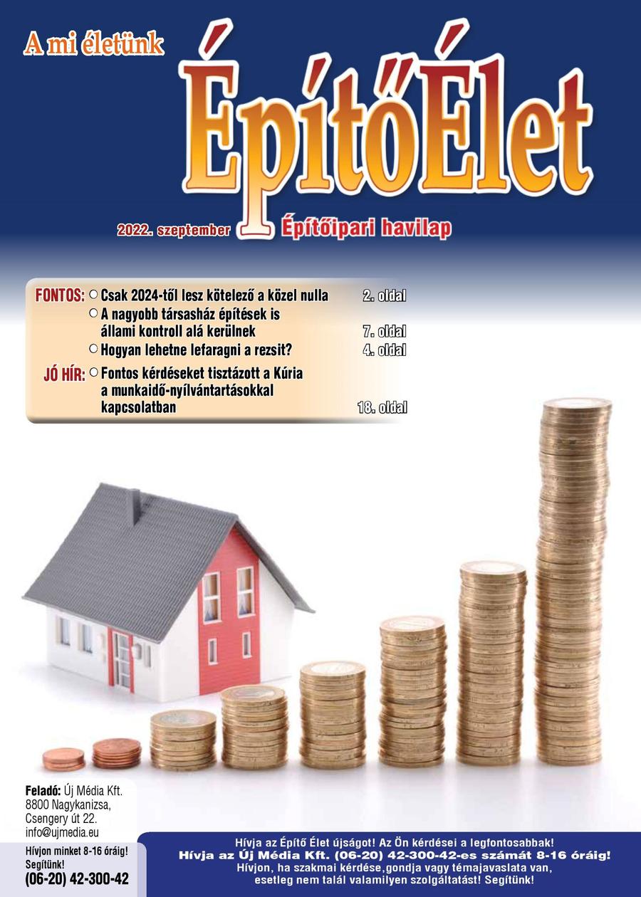 Építő Élet 2022. szeptember