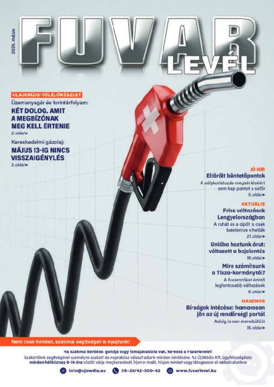 2026 05 Fuvarlevél május